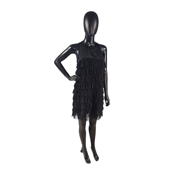Twenty one Dresses & Skirts - Black Chiffon Tiered Illusion Cocktail Dress - Twenty One